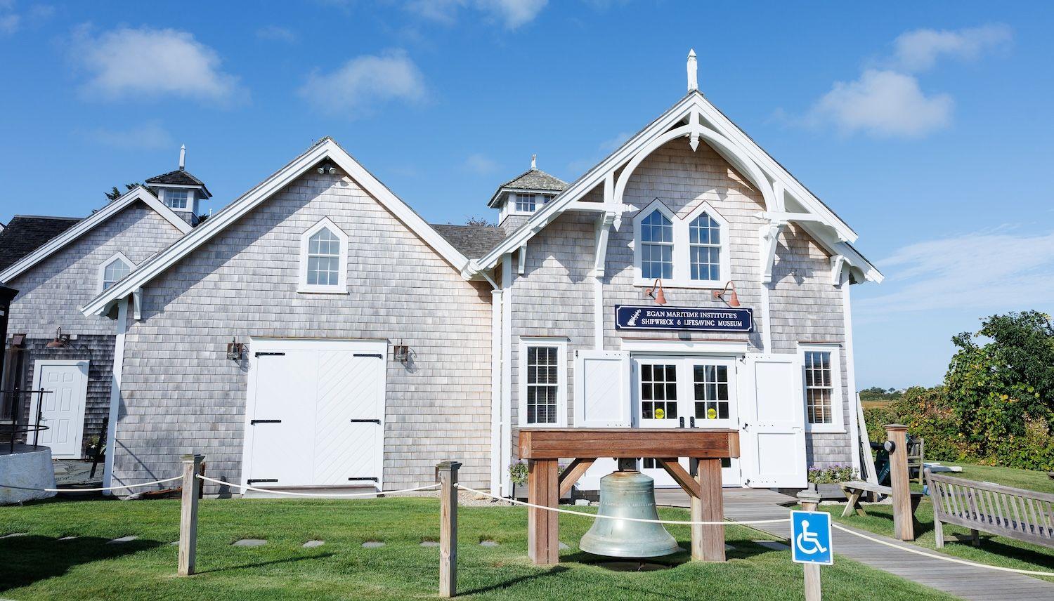 Old bell in front of Shipwreck Museum.