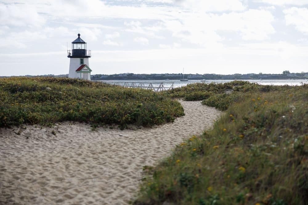 Path to Brant Point Lighthouse.